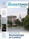 Portada Revista Los Reumatismos Julio-Agosto 2011